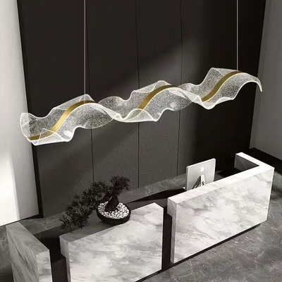 Lámpara de cristal de 60W de diseño moderno para lujo de la sala de comedor Iluminación decorativa