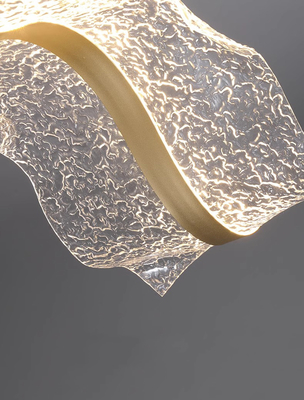 Lámpara de cristal de 60W de diseño moderno para lujo de la sala de comedor Iluminación decorativa