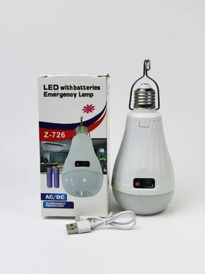 Servicio de soluciones de iluminación de bombillas LED 15W E27 B22 Batería recargable de iones de litio AC/DC