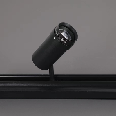 1CCT Cuerpo de lámpara de aleación de aluminio 10-60 grados Lente con zoomable Luz de enfoque LED Luz de pista