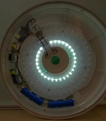Luces de techo con calificación IP20 con sensor de radar de batería de litio y flujo luminoso de 1440lm