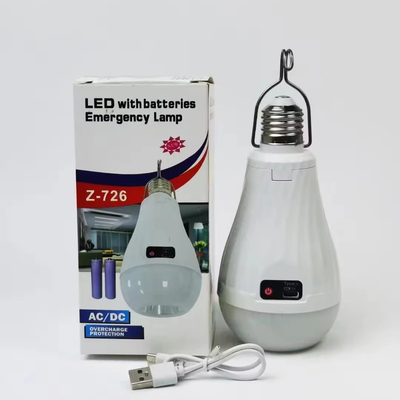 2 E27/B22 bombilla de emergencia de LED recargable para soluciones de iluminación de ahorro de energía
