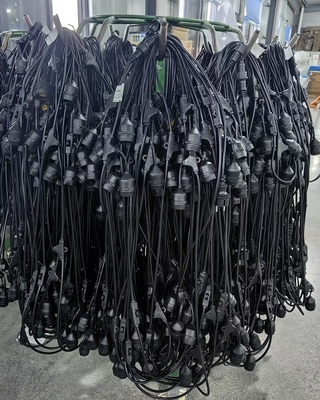 100M Inodoro exterior colgante de cuerda bombilla con 200pcs Tenedores sin bombilla CCT 2700K