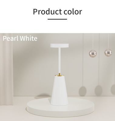 Lámpara de mesa de atmósfera de luz nocturna de metal con interruptor táctil para decoración de luz LED inteligente