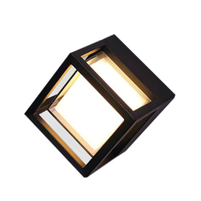 Lámpara de jardín LED de pared redonda y cuadrada IP65 exterior 10W 15W para iluminación de ahorro de energía