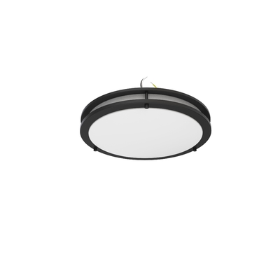 Duración de vida 50000 horas 12 pulgadas 15W 5CCT tapa de plástico LED doble anillo de techo luz CL-B1215