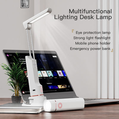 Lámpara de escritorio de iluminación multifunción 10W Tipo C Recargable Smart LED Lámpara de mesa