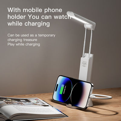 Lámpara de escritorio de iluminación multifunción 10W Tipo C Recargable Smart LED Lámpara de mesa