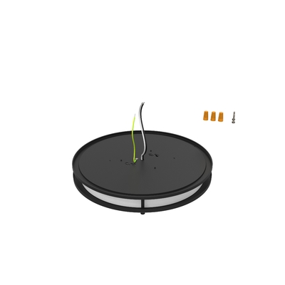 Duración de vida 50000 horas 12 pulgadas 15W 5CCT tapa de plástico LED doble anillo de techo luz CL-B1215