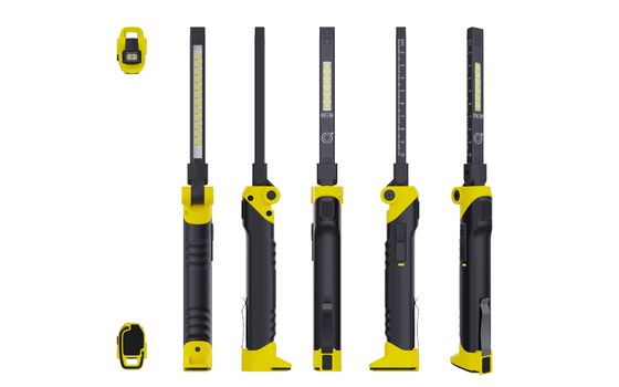 15000 horas de vida útil Luz de trabajo LED con lámpara de inspección de escala de mano y gancho magnético