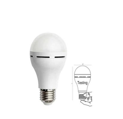 Batería recargable de iones de litio bombilla LED 12W E27 B22 para uso sanitario y de emergencia