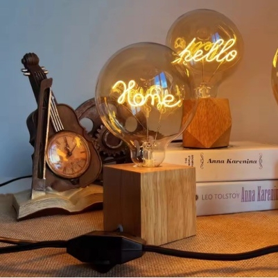 Lámpara de filamentos de LED Lámpara de carta de familia feliz 0.2kg Espiral única luz decorativa de LED