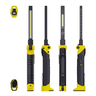 4500K Temperatura de color CRI 95 LED gancho Magneto linterna USB Recargable luz de trabajo