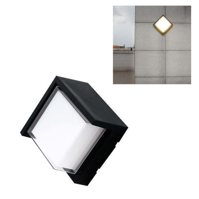 Lámpara de pared exterior de corte de plástico IP65 de 15W para iluminación exterior