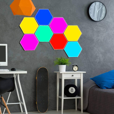 Luz nocturna modular LED lámpara táctil creativa con diseño y control cuántico hexagonal