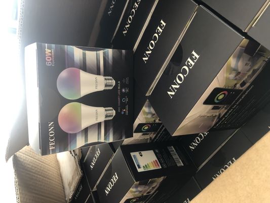 Peso del producto 0,1 kg RGBCW Multi Color BT E27 B22 bombilla inteligente LED para la iluminación del hogar