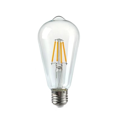 Soluciones de iluminación residencial ST64 E26 7W 800LM Bulbo de filamento LED tenue 3000K 120V/60Hz