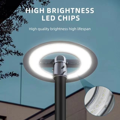 50W/100W/150W LED Iluminación de la calle del jardín de alto brillo Columna de fundición a presión lámpara superior