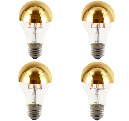 Medias cromadas A60 6W Blanco Caliente 2700K LED Filamento Retro bombilla para E27 Tipo de Base