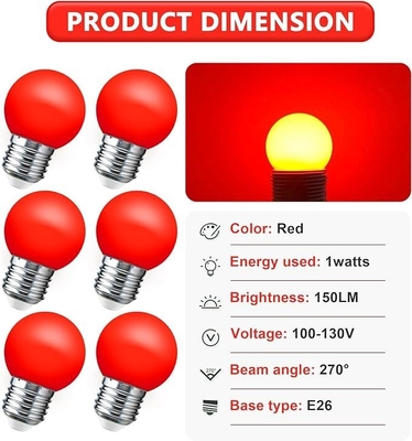 G45/Lampilla LED de golf/5W Iluminación para el hogar personalizable Luz interior 110v/220v lámpara LED