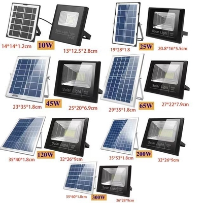 Lámpara Flujo luminoso lm 300lm-800lm IP65 Luz de reflejado de carga solar para interruptor de tiempo al aire libre