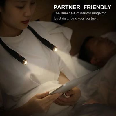 Modo de control Conmutador de control Led portátil flexible cuello colgante de carga luz de libro para bricolaje