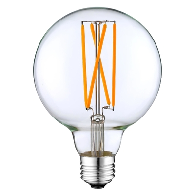 4W G125 E26 bombilla global LED de filamento de zafiro para botón manual y soporte de atenuación