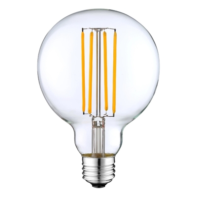 4W G125 E26 bombilla global LED de filamento de zafiro para botón manual y soporte de atenuación