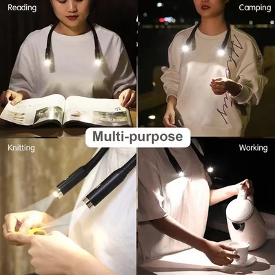 Batería de litio Led Portátil Flexible cuello colgante Libro de luz para la lectura cómoda