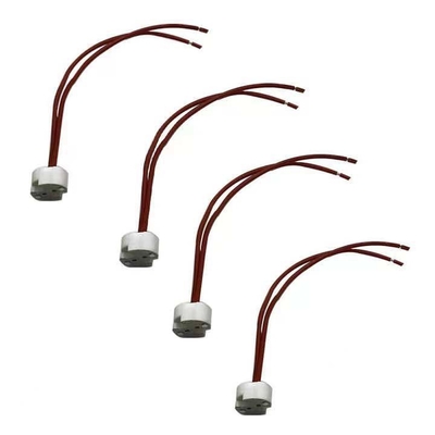 GU10 Portador de bombilla Portador de lámpara cerámica con cable de silicio 1- 0,05 kg para iluminación interior