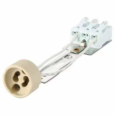 GU10 Portador de bombilla Portador de lámpara cerámica con cable de silicio 1- 0,05 kg para iluminación interior