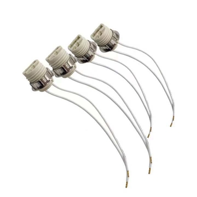 GU10 Portador de bombilla Portador de lámpara cerámica con cable de silicio 1- 0,05 kg para iluminación interior