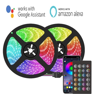 5m 10m 15m Luzes de banda inteligente de control remoto Bluetooth/Wifi para interiores y exteriores