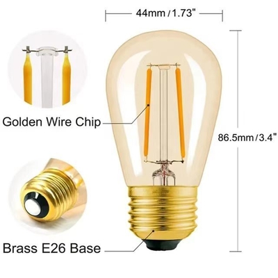 Crea una atmósfera romántica con G45 T45 ST45 E27 Base Ambar Luz Corda 50M longitud