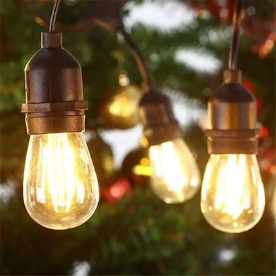 Crea una atmósfera romántica con G45 T45 ST45 E27 Base Ambar Luz Corda 50M longitud