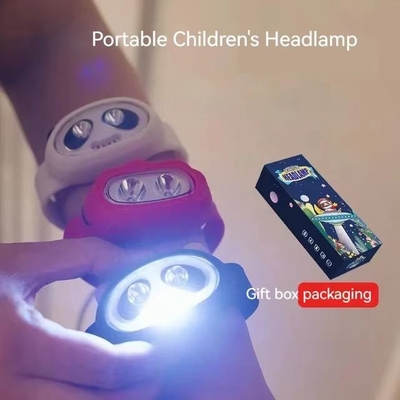 64.5*37*29mm Pandas de dibujos animados para niños faros seguros para actividades al aire libre de los niños