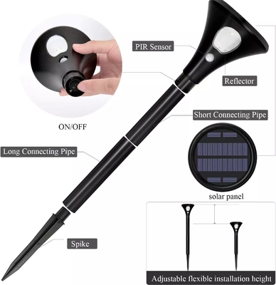 Proyector LED de polo alto con detección de oscuridad de paisaje exterior solar