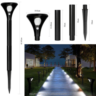 Luz de camino de paisaje de energía solar con clasificación IP65 y temperatura de color 2700k-6500k