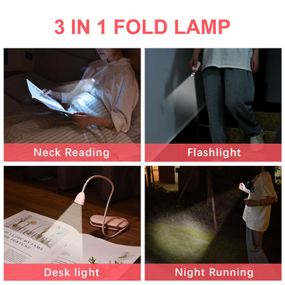 Tipo de batería de litio Flexible LED Plegable Libro de luz para protección ocular Color negro