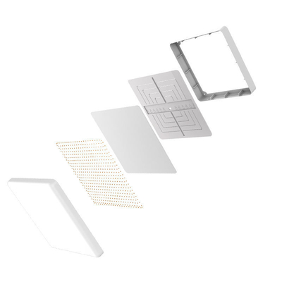 Casas de luz de panel de techo led cuadrado de 18w con CRI Ra 80 y material ecológico