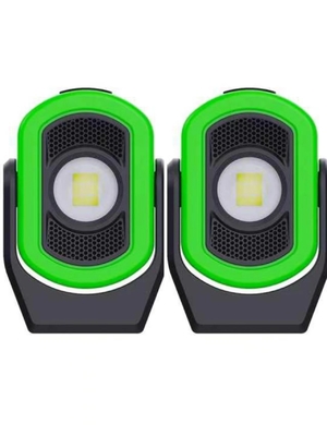 Fuente de alimentación de corriente continua luz de trabajo recargable de litio verde LED USB tipo C para mantenimiento