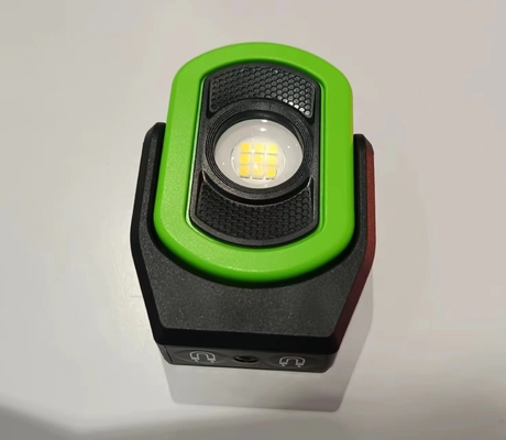 Fuente de alimentación de corriente continua luz de trabajo recargable de litio verde LED USB tipo C para mantenimiento