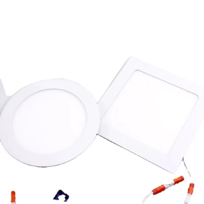 Duración de vida 15000 AC 85-265V 6W 12W 18W 24W Ronda y cuadrada delgada luz de panel LED