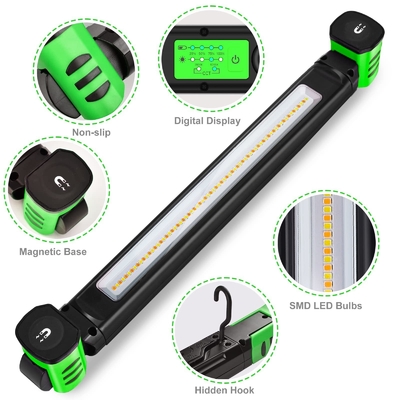 Luz de inspección LED magnética recargable de 1000lm para mantenimiento de emergencia