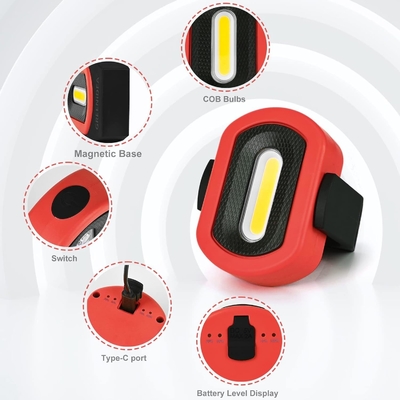 Apoyo personalizado SMD 780lm LED de bolsillo Recargable Reparación de automóviles Luz de mano magnética