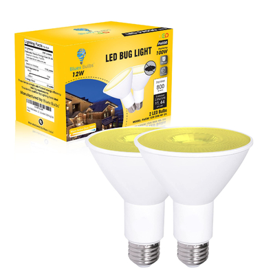 12W 100W Control de botones de control de luz de inundación LED de color blanco cálido E26 3000K