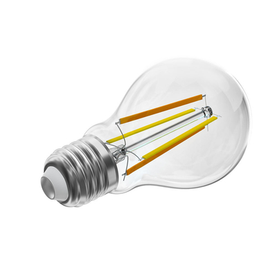 2024 Diseño para el hogar Iluminación LED E27 Bulbo de filamento retro con material de vidrio CRI 80-90