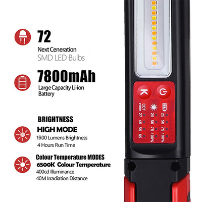 Diseño de iluminación y circuitos 2700K/4500K/5500K/6500K Luz LED portátil recargable