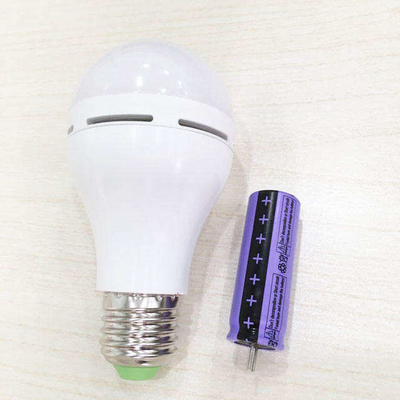 Lámpara de bombilla LED recargable de 7w E27 B22 para iluminación de emergencia en alerta de luz diurna de 6000K