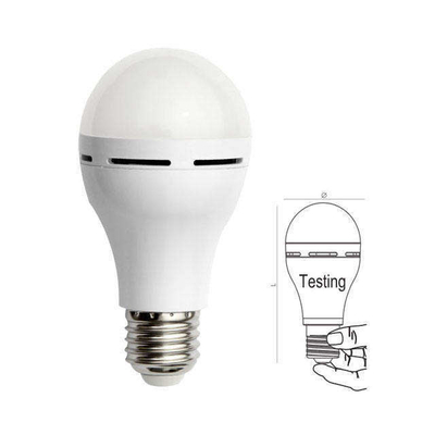 Lámpara de bombilla LED recargable de 7w E27 B22 para iluminación de emergencia en alerta de luz diurna de 6000K